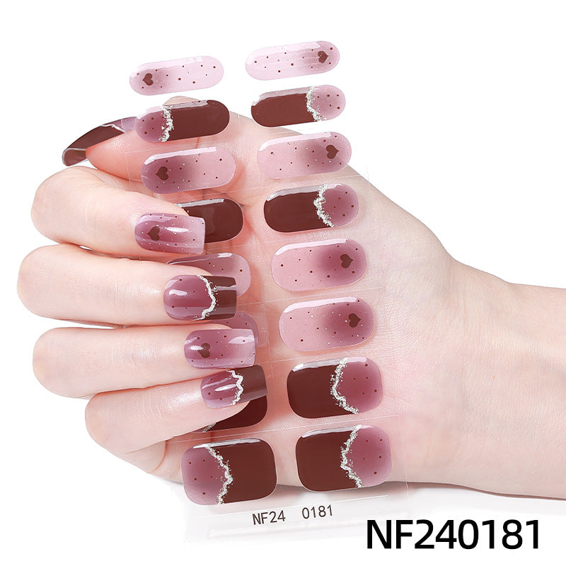 Festliche Nagelkunstaufkleber