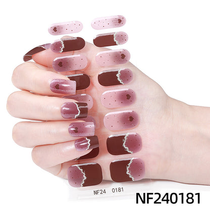 Festliche Nagelkunstaufkleber