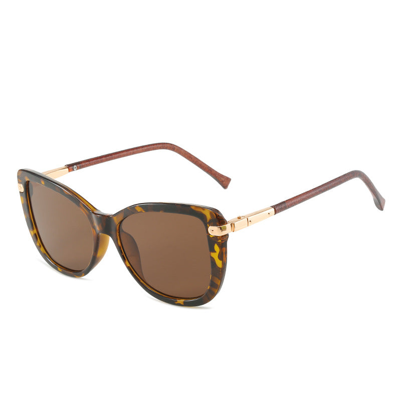 Damen Modische Katzenaugen-Sonnenbrille mit luxuriösem Rahmen Brehn