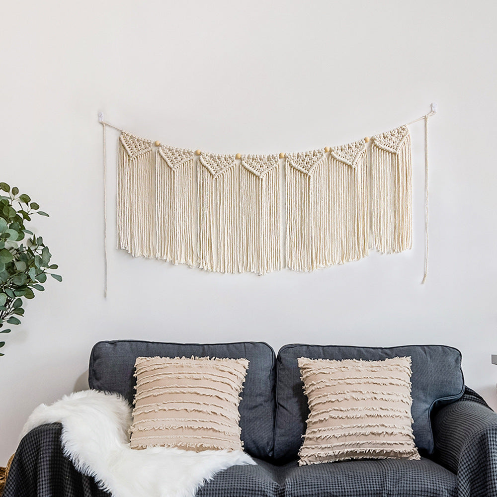 Makramee Wandbehang mit künstlerischem Design