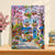 Vibrant Floral Café Landschaft Leinwand Kunst Brehn