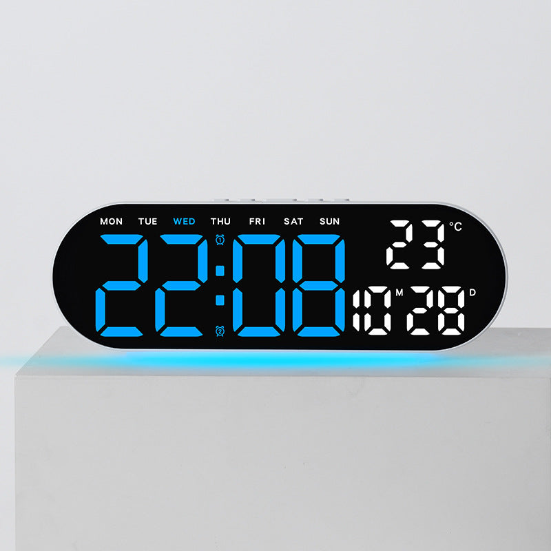 Digitaler Wecker mit Multifunktionalem Led-Display und Integrierter Thermometerfunktion Brehn