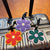 Blumengestalteter Reisegepäcketikett Brehn