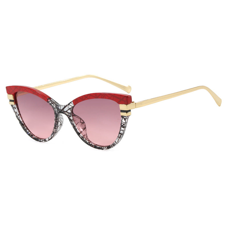 Damen Cat-Eye Sonnenbrille mit eleganten Metallakzenten Brehn