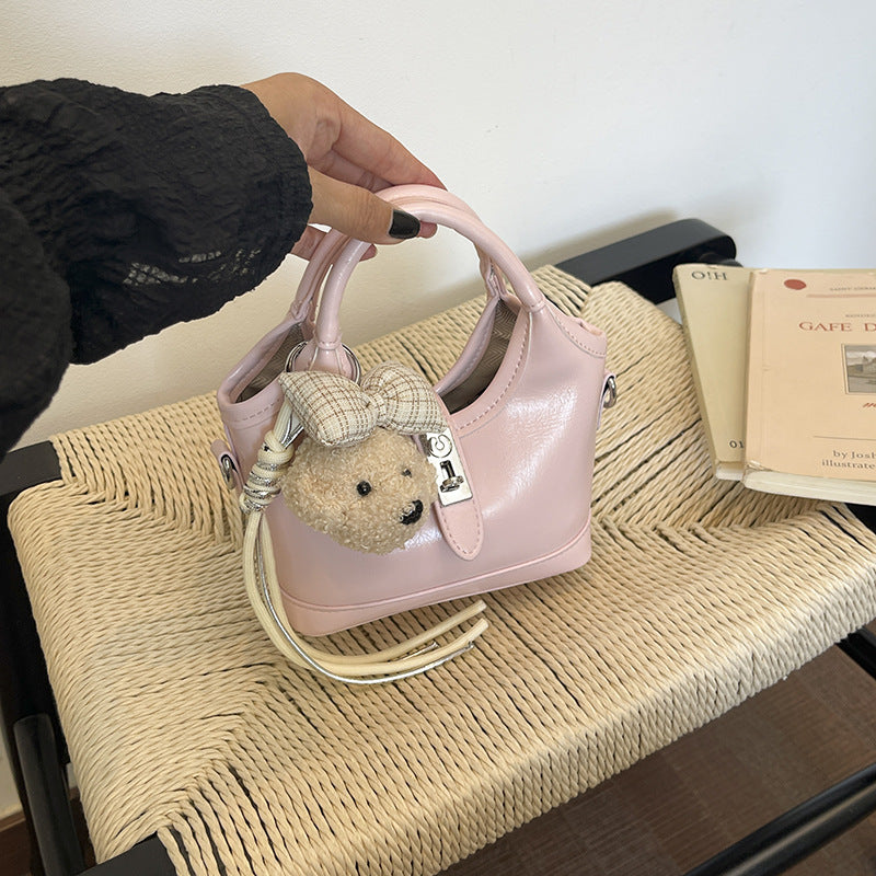 Niedlicher & Eigenwilliger Plüschbär Akzent Handtasche