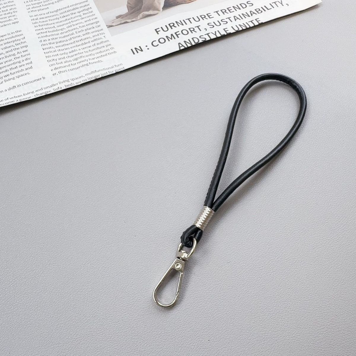 Premium Silikon Loop Schlüsselanhänger Halter Brehn