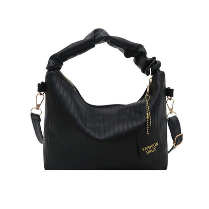 Rippstruktur Schultertasche Brehn