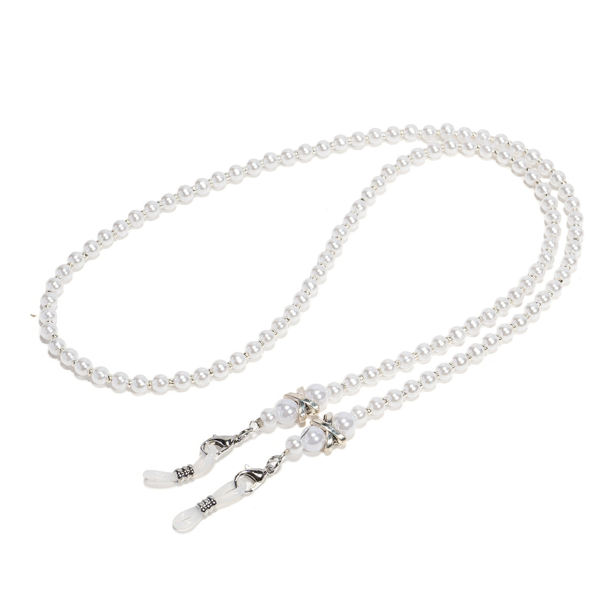 Elegante Perlenbesetzte Brillekette Brehn