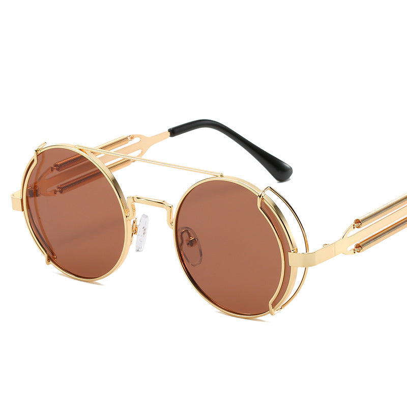 Damen modische Vintage-Sonnenbrille mit innovativem Drahtdesign Brehn