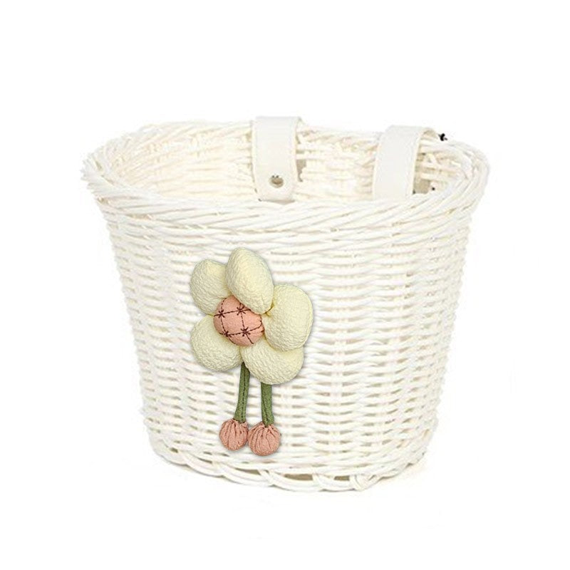 Blumenverzierte Fahrradkorb Brehn