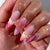 Elegante abstrakte Press-On-Nagelset Brehn
