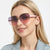 Damen Modische Schildpatt-Sonnenbrille mit goldenen Akzenten Brehn