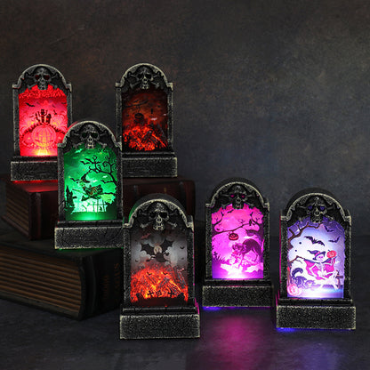 Dekorative LED Gespenster Friedhof Laterne Brehn