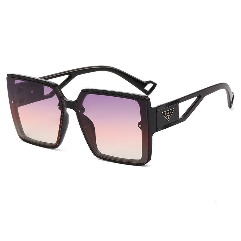 Damen modische quadratische Sonnenbrille mit einzigartiger Rahmenstruktur Brehn