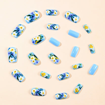 Floral 3D Acryl Nagelkunst Brehn
