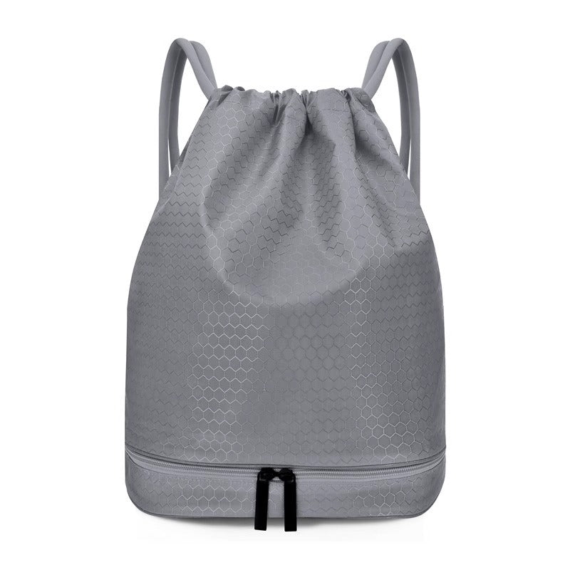 Leichter Hexagonmuster Kordelzug Rucksack Brehn