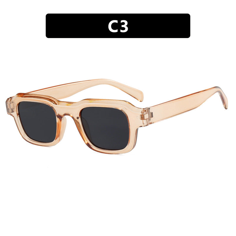 Damen moderne quadratische Sonnenbrille mit schützendem Polycarbonat-Rahmen Brehn