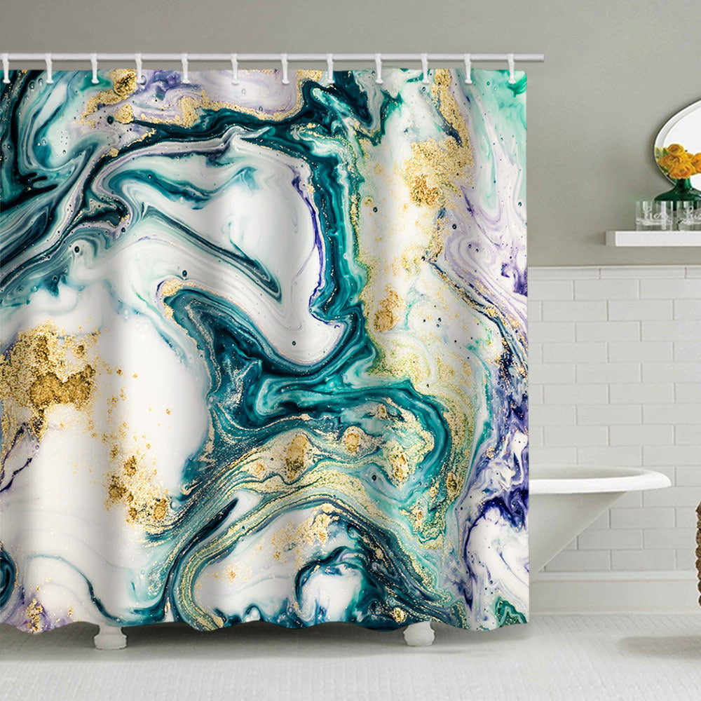 Künstlerisches Marmor Design Duschvorhang Brehn