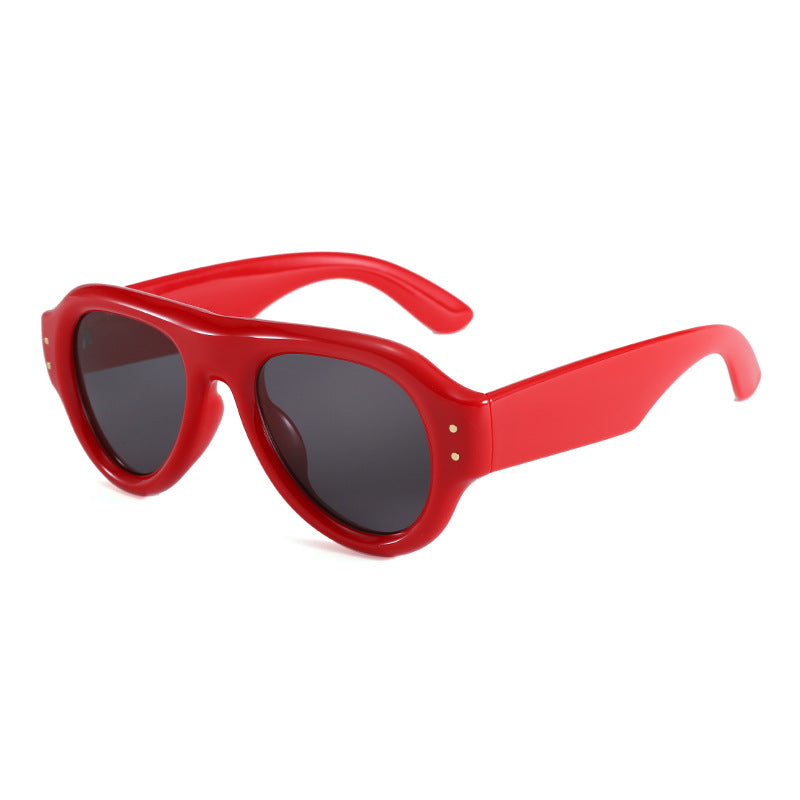 Damen ausgefallene Sonnenbrille im Retro-Stil Brehn