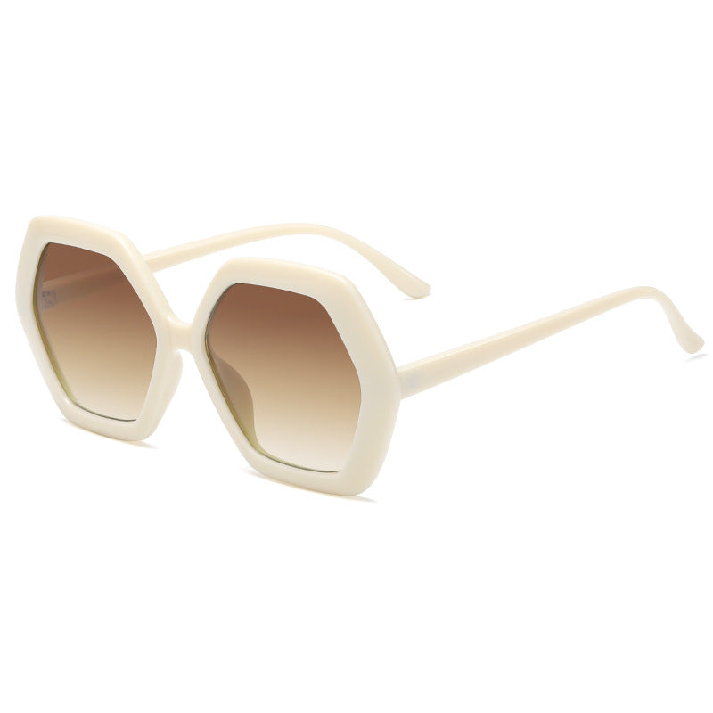 Damen geometrische Sonnenbrille mit modernem Design Brehn