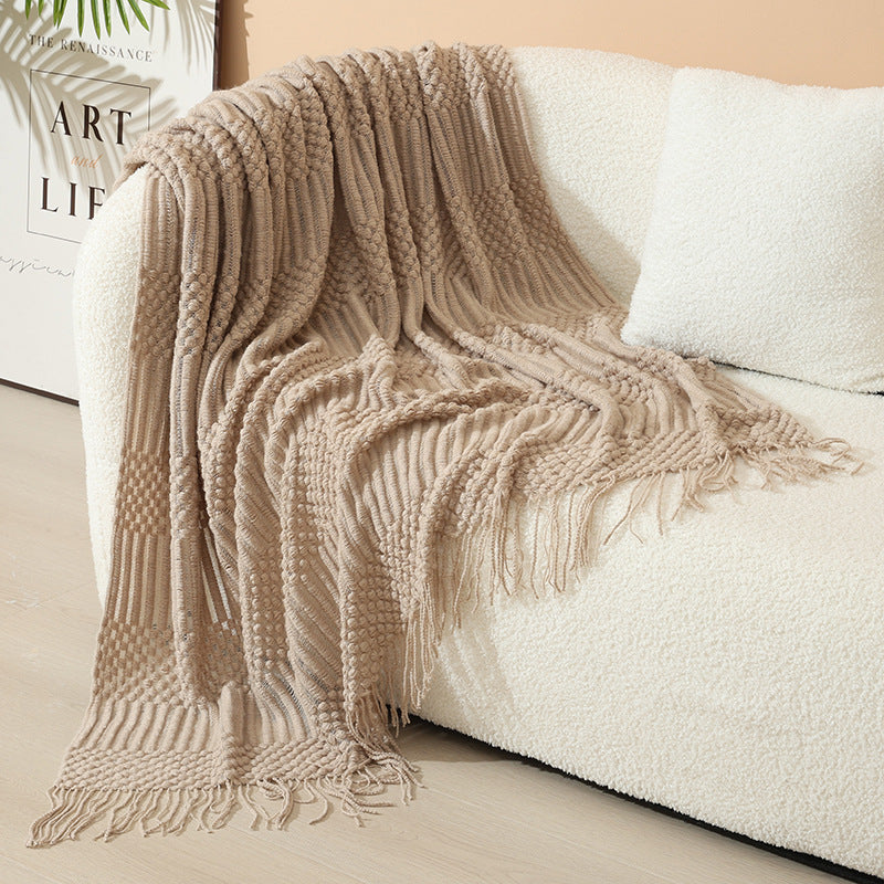 Damen stylische Wohnzimmerdecke mit Fransenmuster Brehn