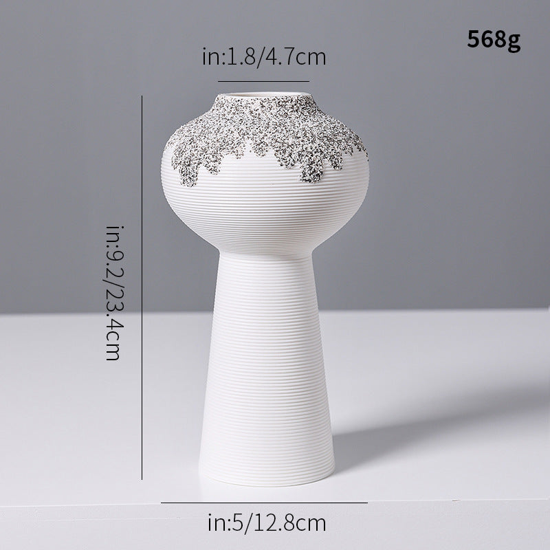 Künstlerische Textur Steingut Vase