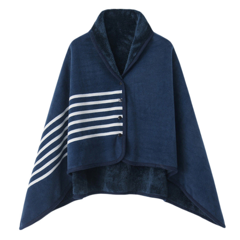 Damen elegante warmhaltende Poncho-Decke Brehn