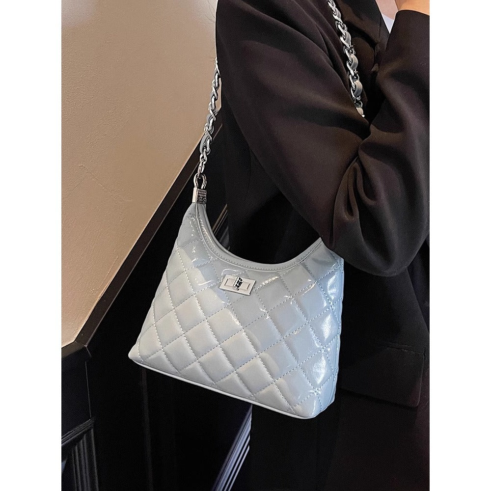 Gequiltete Kunstleder Kettenhandtasche Brehn