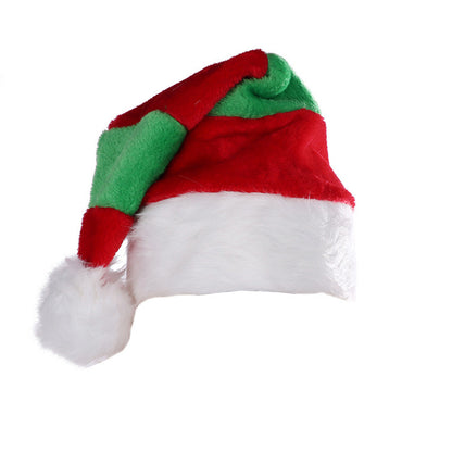 Festliche Weihnachtsmütze mit Plüschbesatz