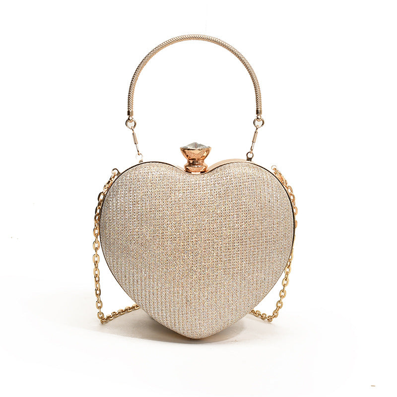 Glamouröse herzförmige Abend-Clutch
