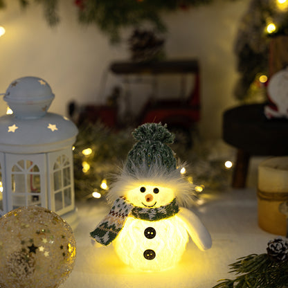 Beleuchtete Schneemannfigur Brehn
