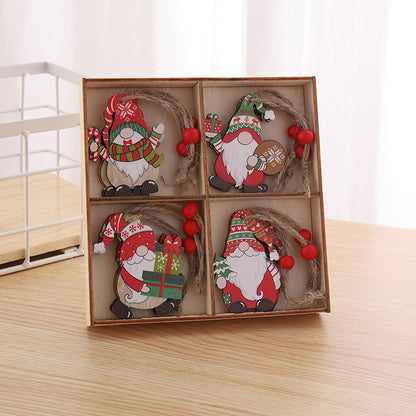 Dekorative Weihnachtsanhänger im Gnom-Design Brehn