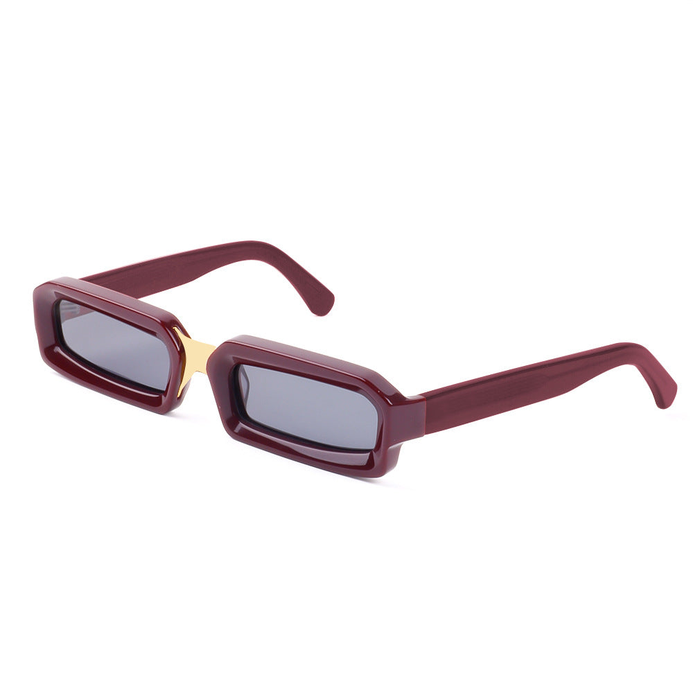 Damen stilvolle Sonnenbrille im modernen rechteckigen Design mit komfortablem Rahmen Brehn