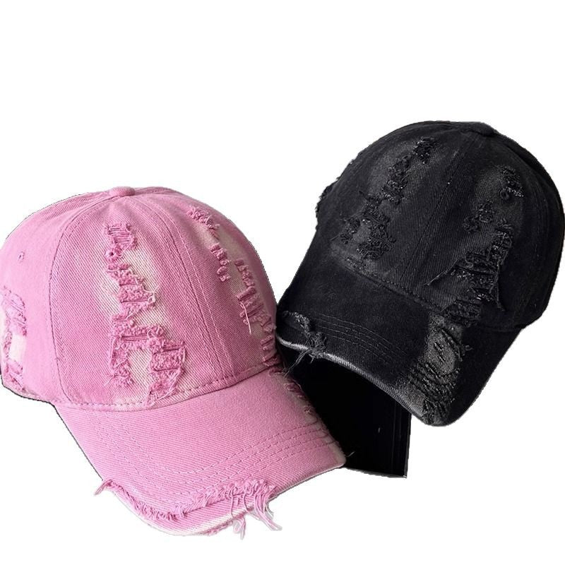 Unisex Abgetragenes Denim-Basecap Brehn