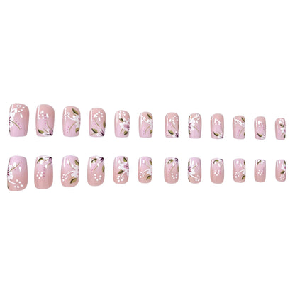 Elegante florale Acryl-Nageldesigns Brehn