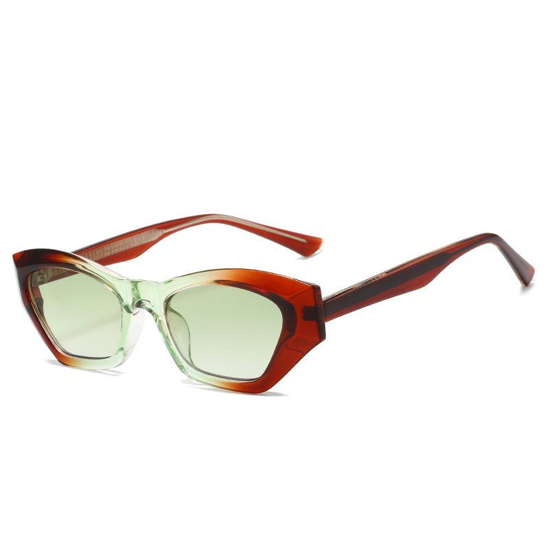 Damen Cat-Eye Sonnenbrille mit modernen transparenten Akzenten Brehn