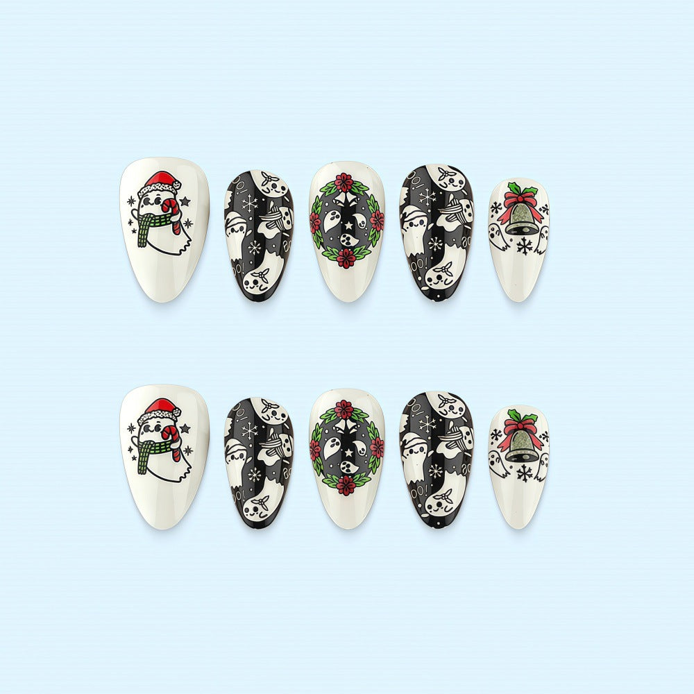 Weihnachtsmotiv Nagel-Set Brehn