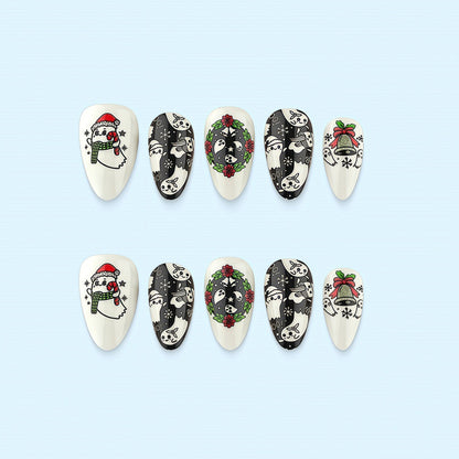 Weihnachtsmotiv Nagel-Set Brehn