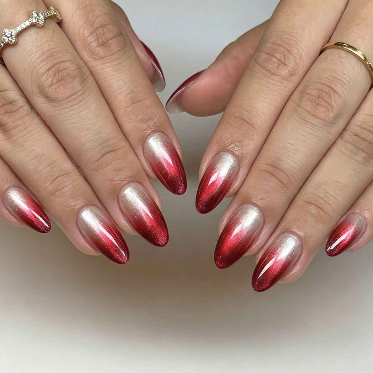 Ombre Glitter Press-On Nagelset