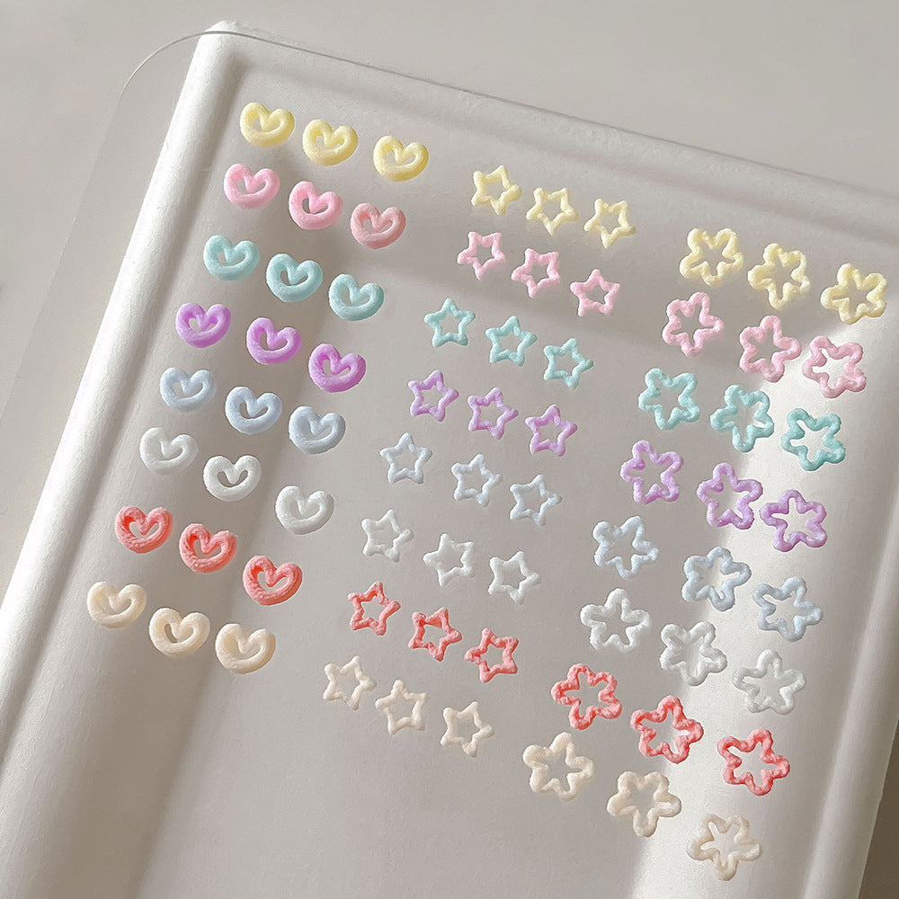 Farbige Gemischte Nagelkunst Charms