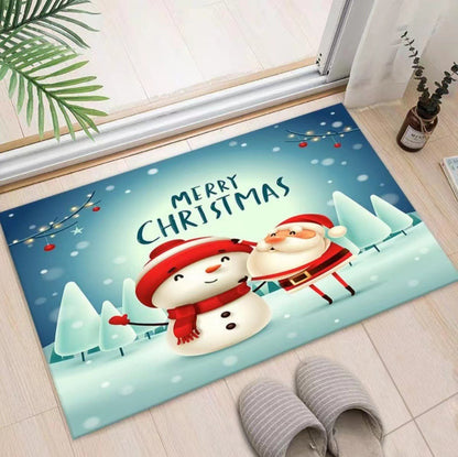 Weihnachtlich dekorierte Eingangsbereichmatte Brehn