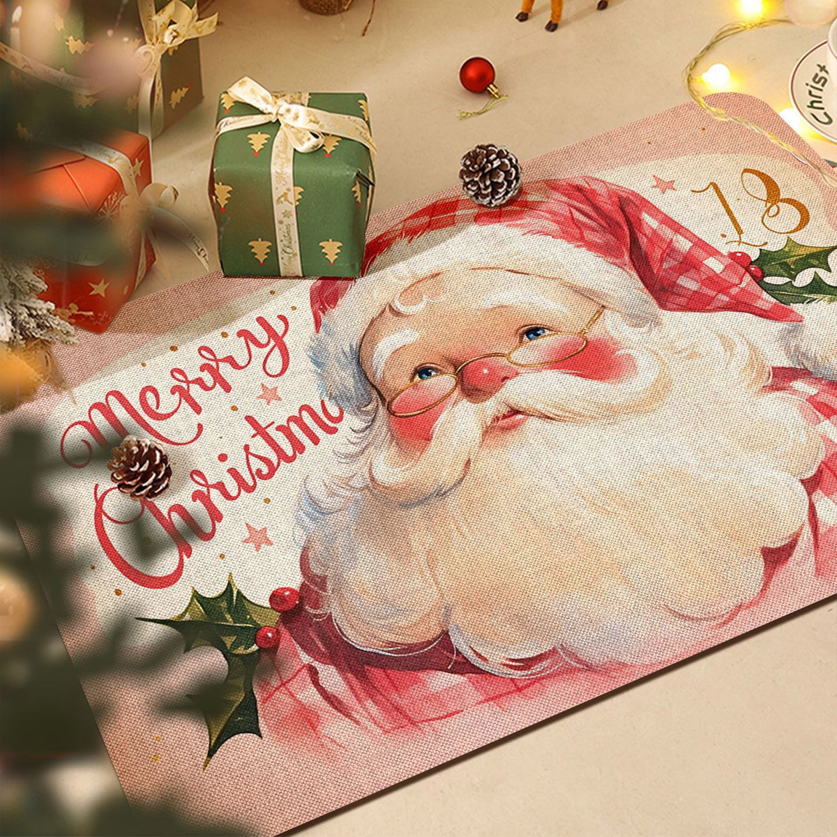 Festliche Santa-Themen dekorative Matte Brehn