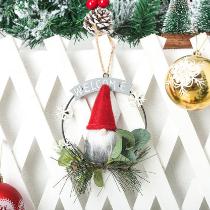 Dekorative Weihnachtskranz mit Gnome-Motiv Brehn