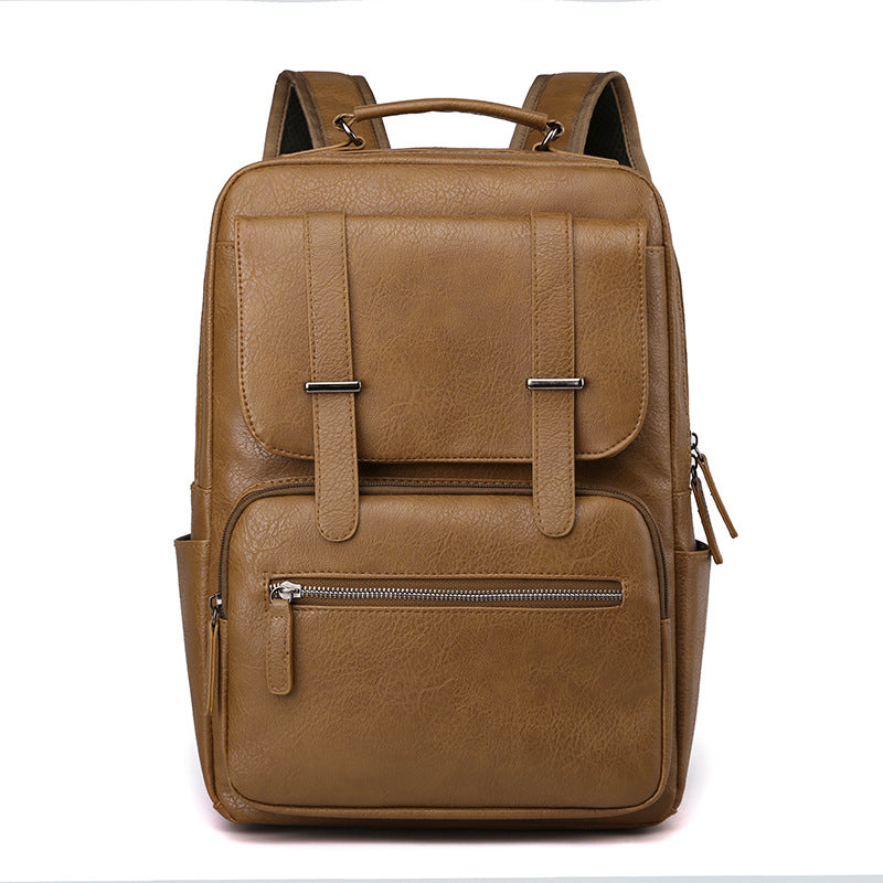 Leder Laptop Rucksack Brehn