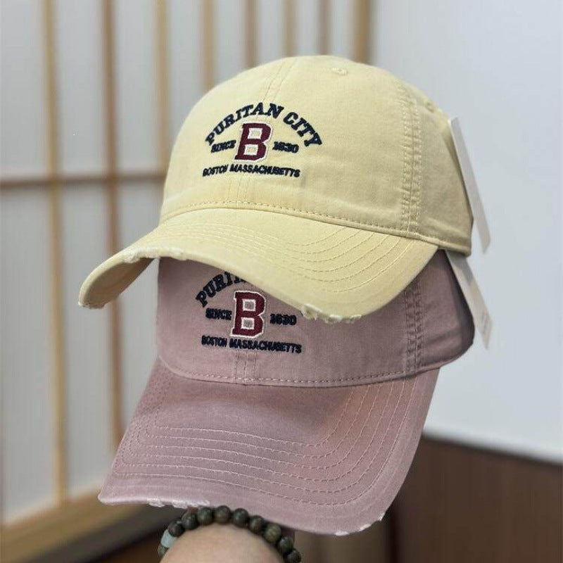 Vintage Damen Distrikt Bestickte Baseballmütze Brehn