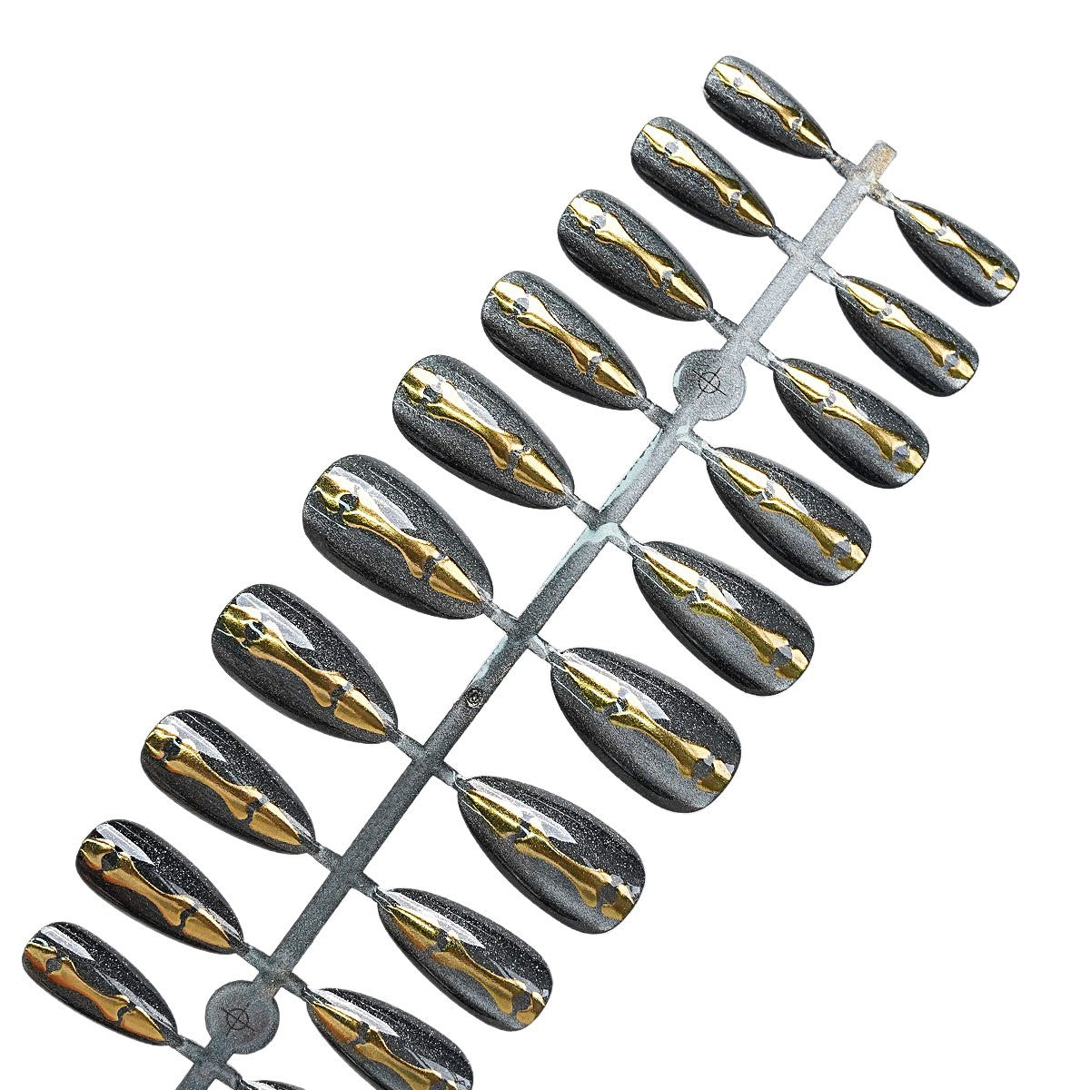 Metallic Dekorative Press-On Nagelspitzen Brehn