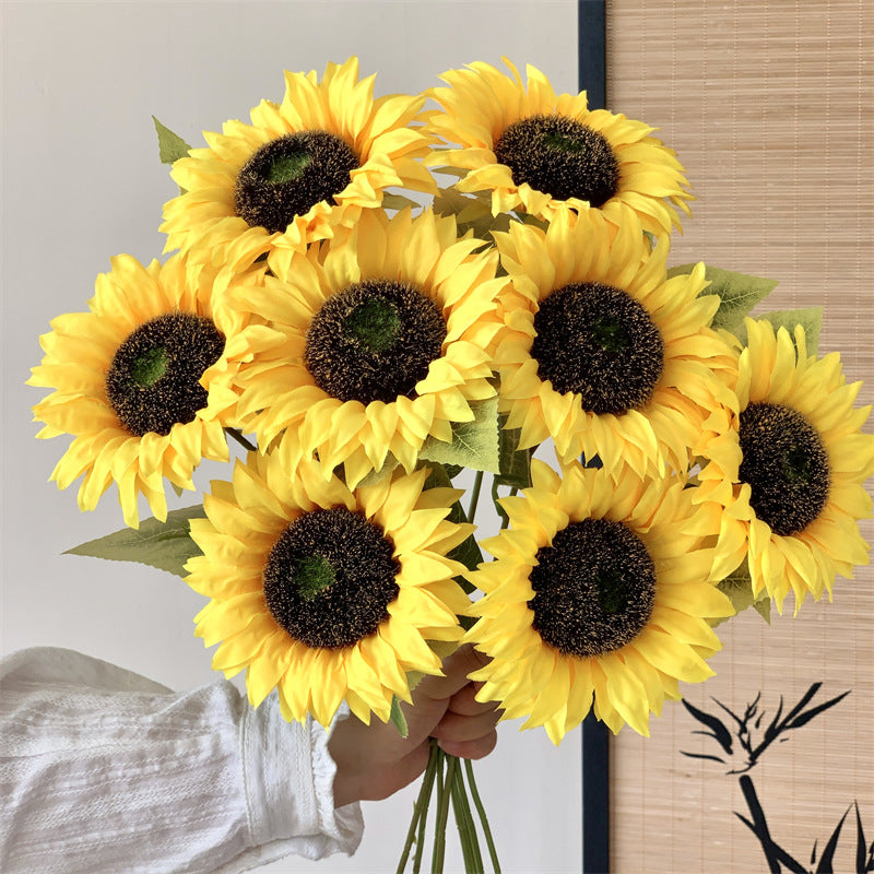 Realistische Künstliche Sonnenblumenstängel