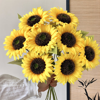 Realistische Künstliche Sonnenblumenstängel