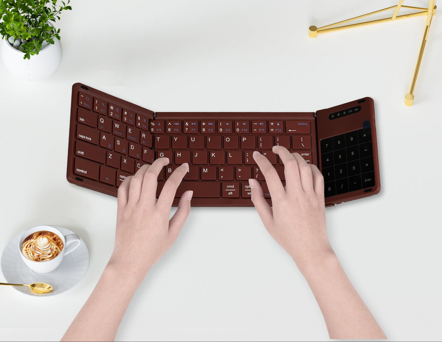 Tragbare Bluetooth-Tastatur Brehn