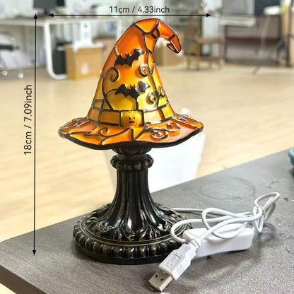 Dekorative Hexenhut Tischlampe Brehn